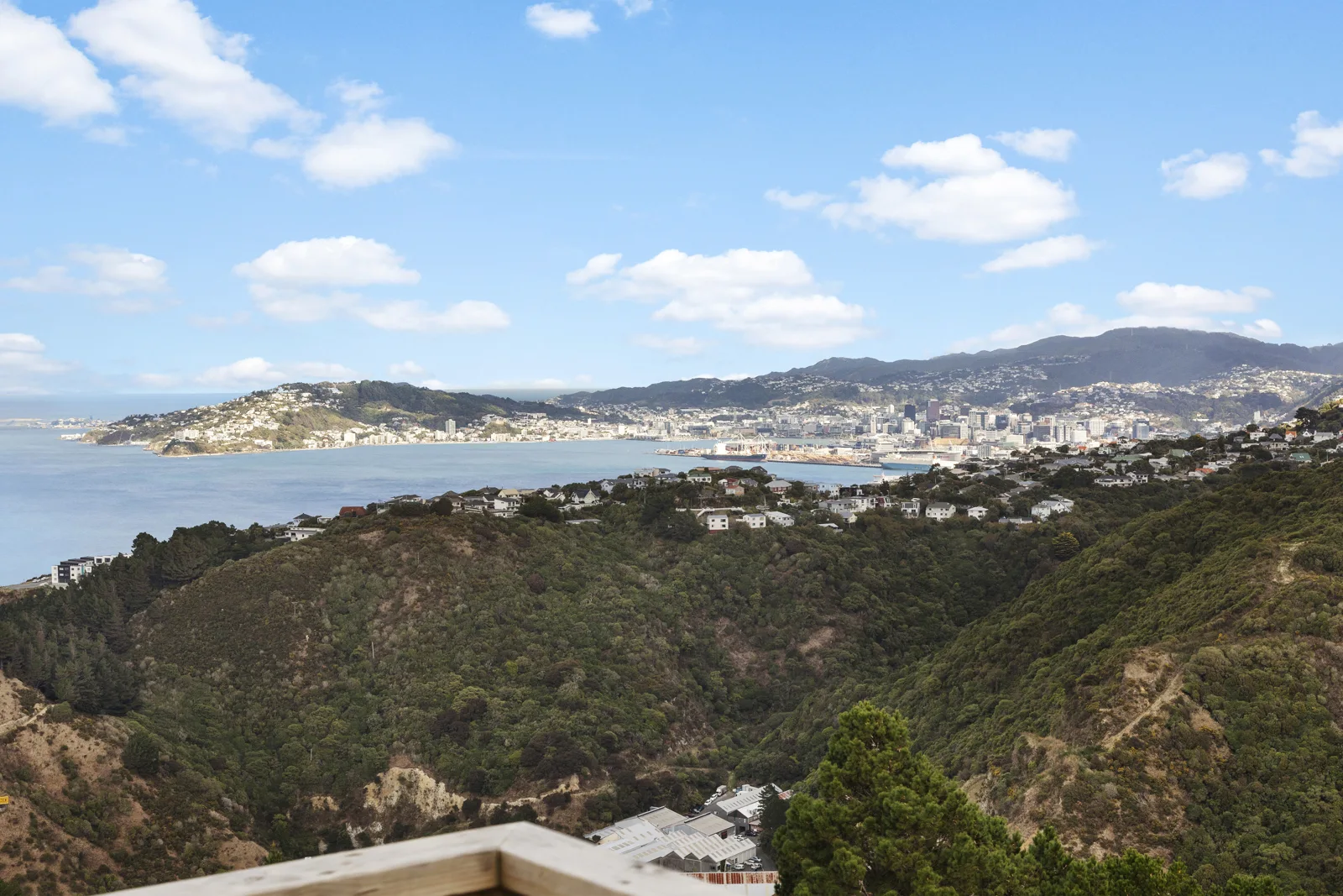 Wellington Harbour from the residence