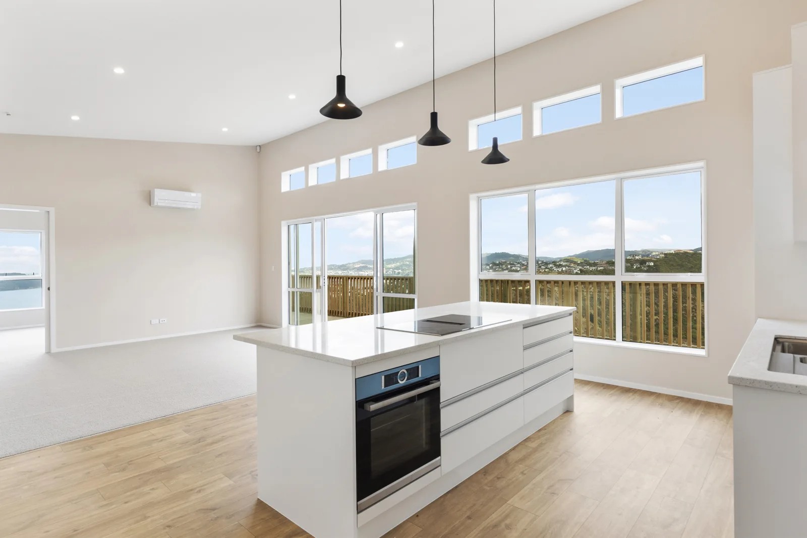 Kitchen and open-plan living