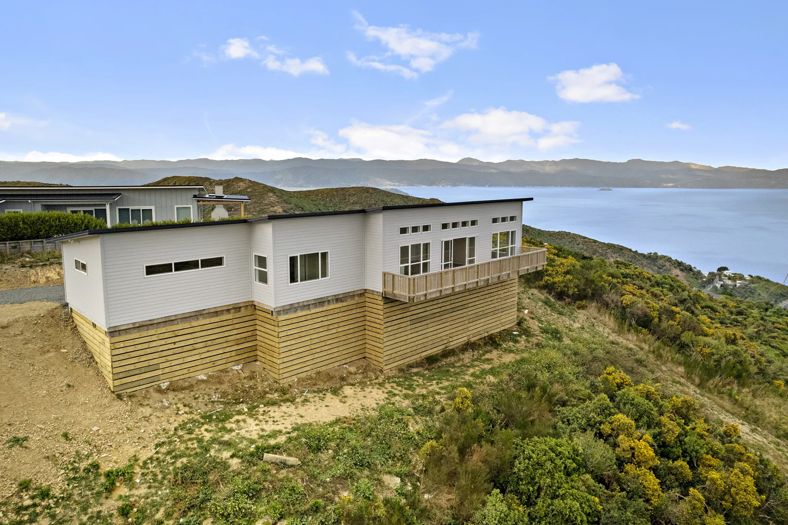Completed home on the hillside